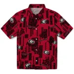 Georgia Bulldogs Hawaiian Shirt - Turtle Lines | Hula Hawaiian Shirts
