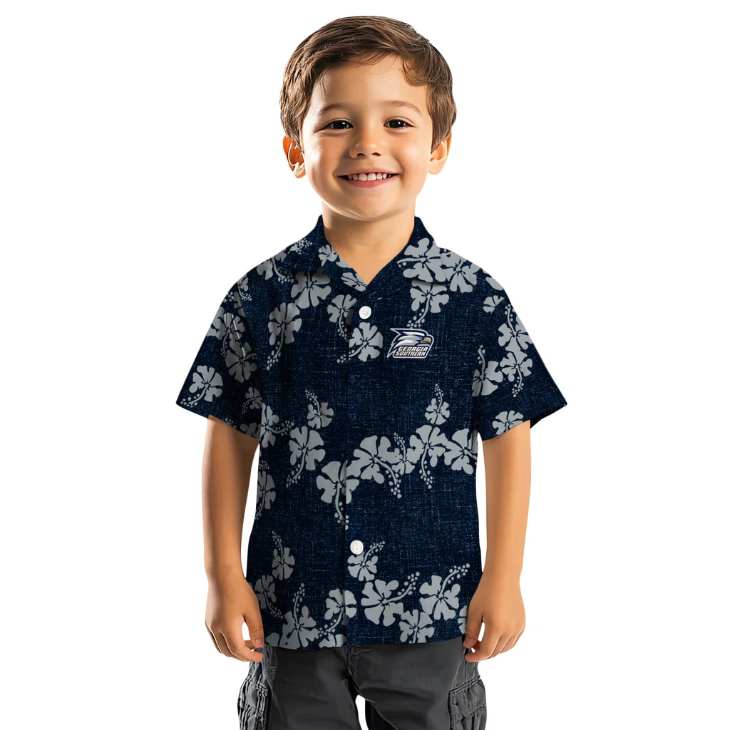 Georgia Southern Eagles Hawaiian Shirt - 50th State Flower | Hula Hawaiian Shirts