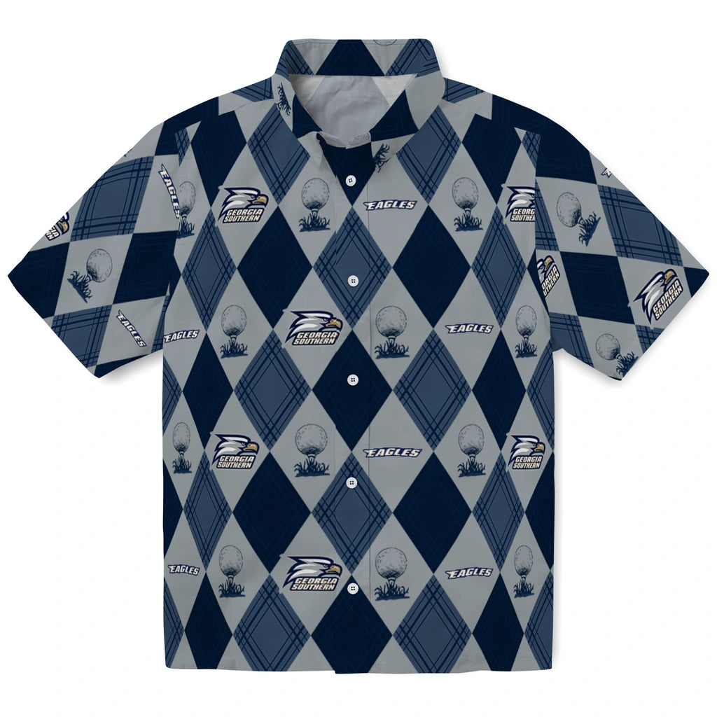 Georgia Southern Eagles Hawaiian Shirt - Golfing Plaid | Hula Hawaiian Shirts