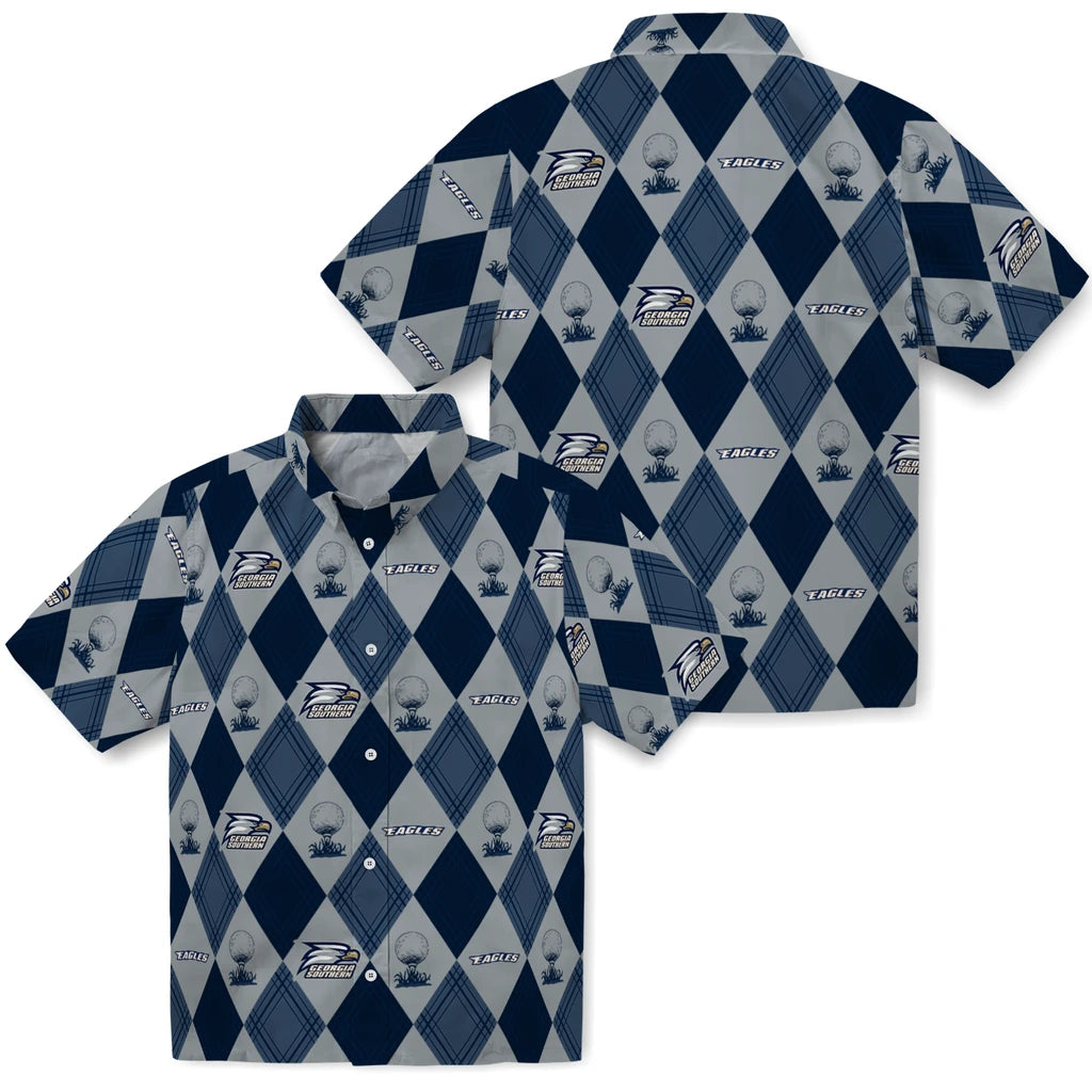 Georgia Southern Eagles Hawaiian Shirt - Golfing Plaid | Hula Hawaiian Shirts