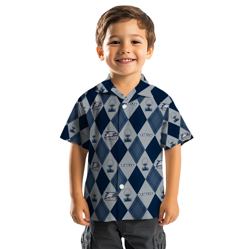 Georgia Southern Eagles Hawaiian Shirt - Golfing Plaid | Hula Hawaiian Shirts