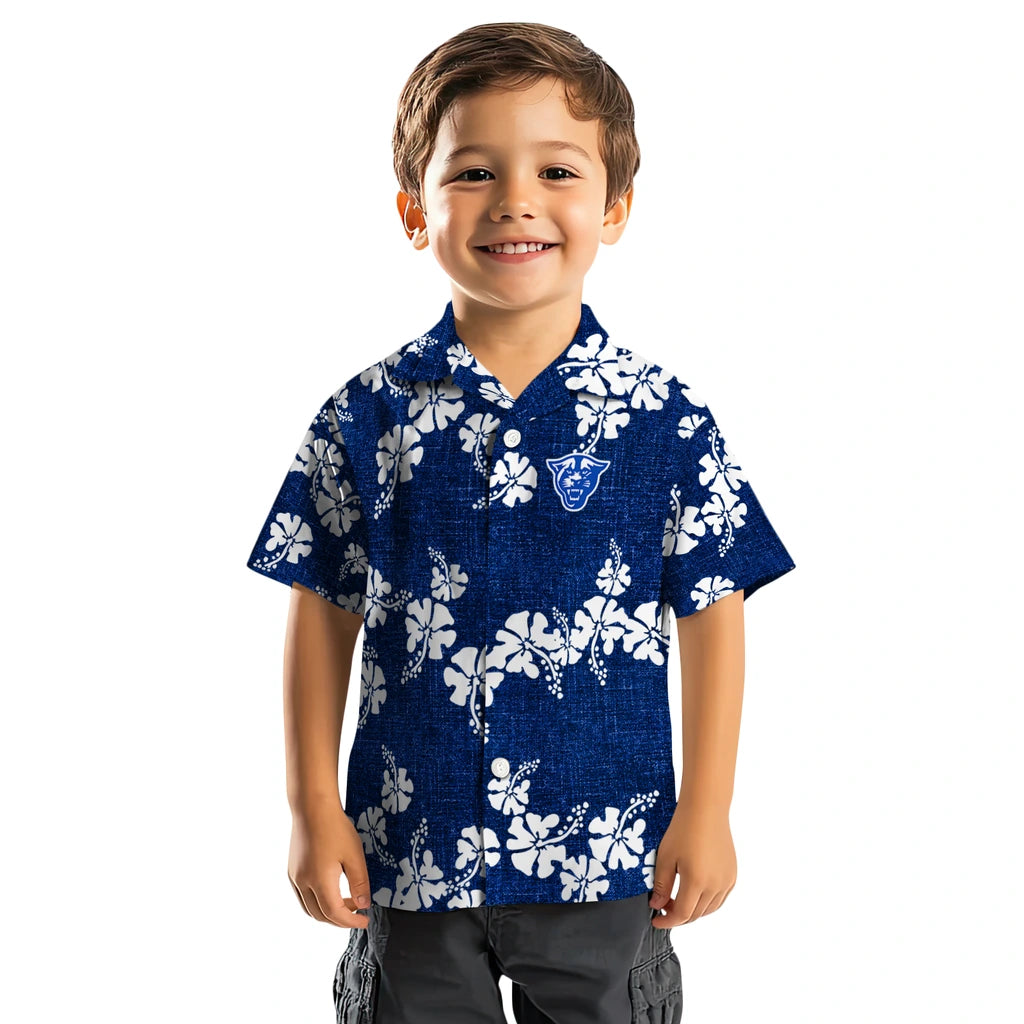 Georgia State Panthers Hawaiian Shirt - 50th State Flower | Hula Hawaiian Shirts