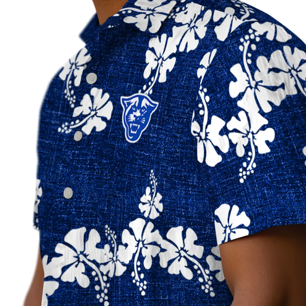 Georgia State Panthers Hawaiian Shirt - 50th State Flower | Hula Hawaiian Shirts