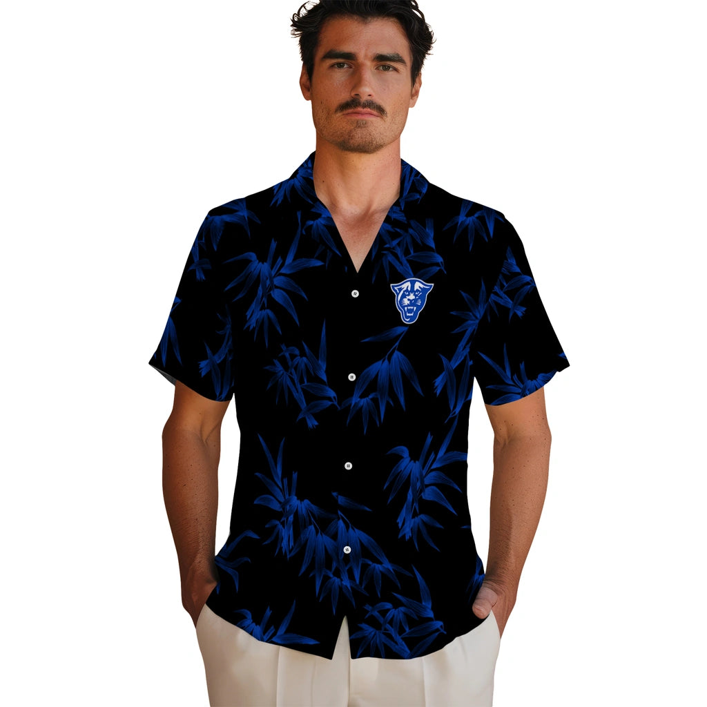 Georgia State Panthers Hawaiian Shirt - Bamboo Branches | Hula Hawaiian Shirts