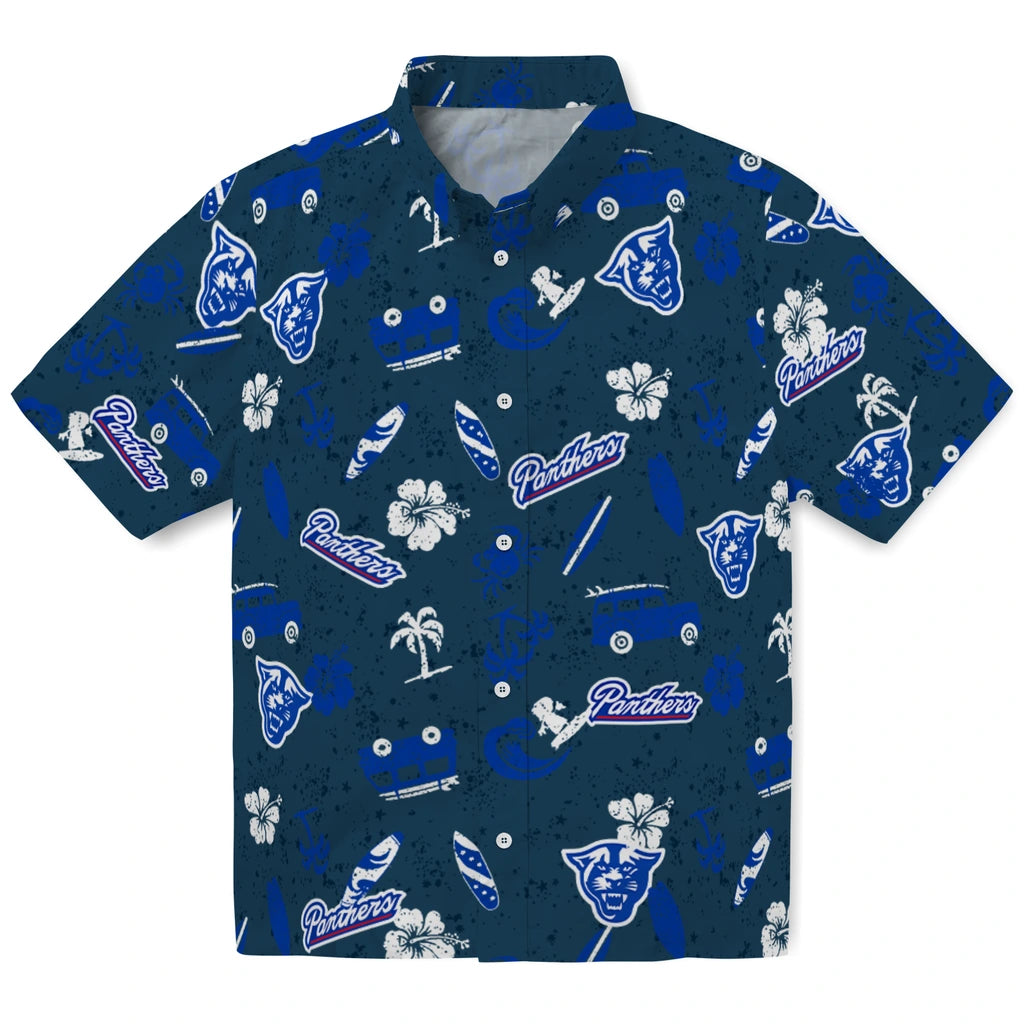 Georgia State Panthers Hawaiian Shirt - Beach Vibe | Hula Hawaiian Shirts