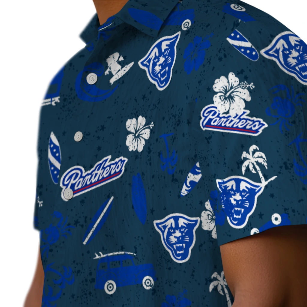 Georgia State Panthers Hawaiian Shirt - Beach Vibe | Hula Hawaiian Shirts