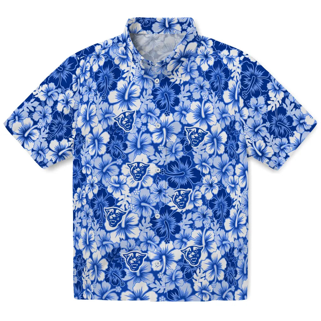 Georgia State Panthers Hawaiian Shirt - Hibiscus Blooms | Hula Hawaiian Shirts