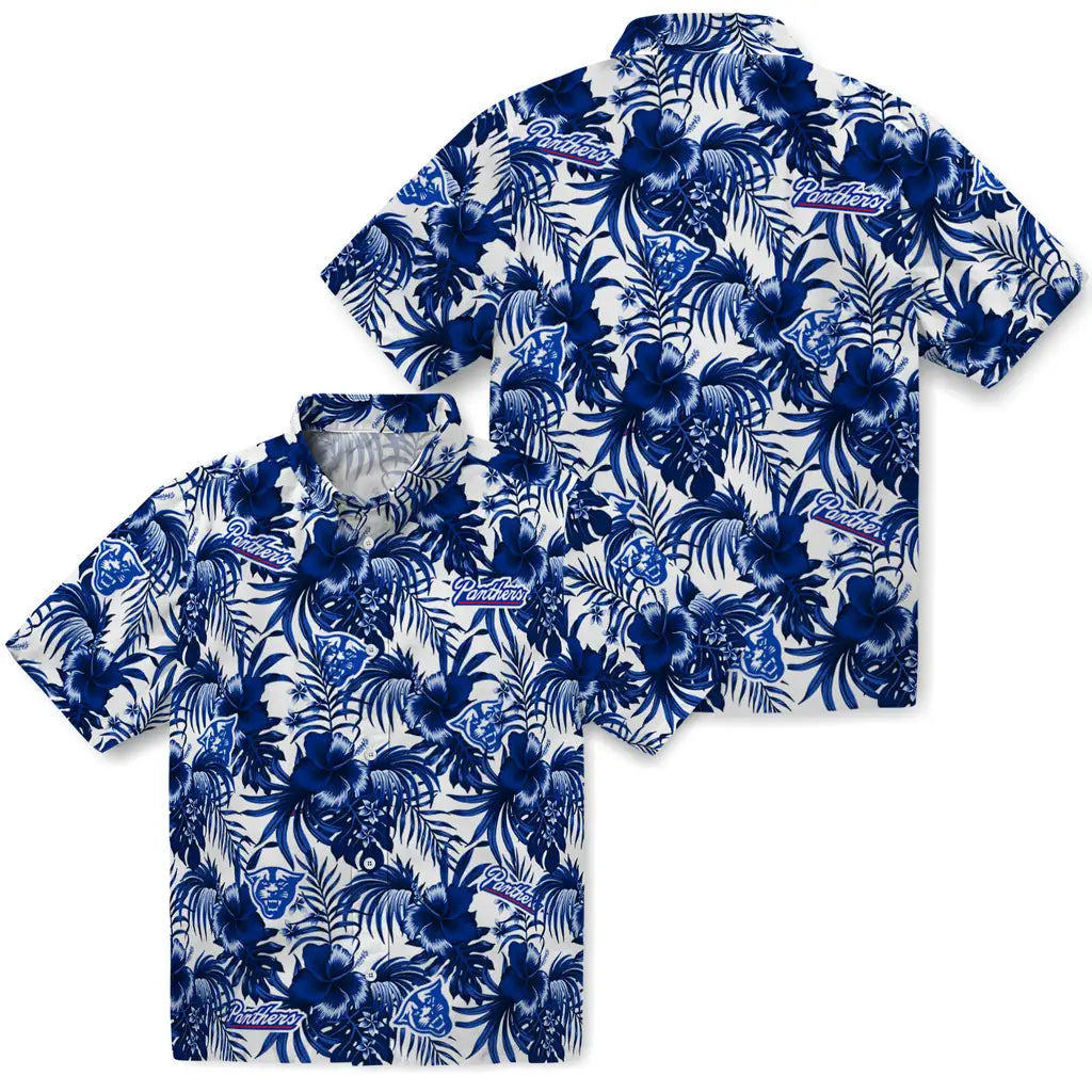 Georgia State Panthers Hawaiian Shirt - Hibiscus Exotic | Hula Hawaiian Shirts