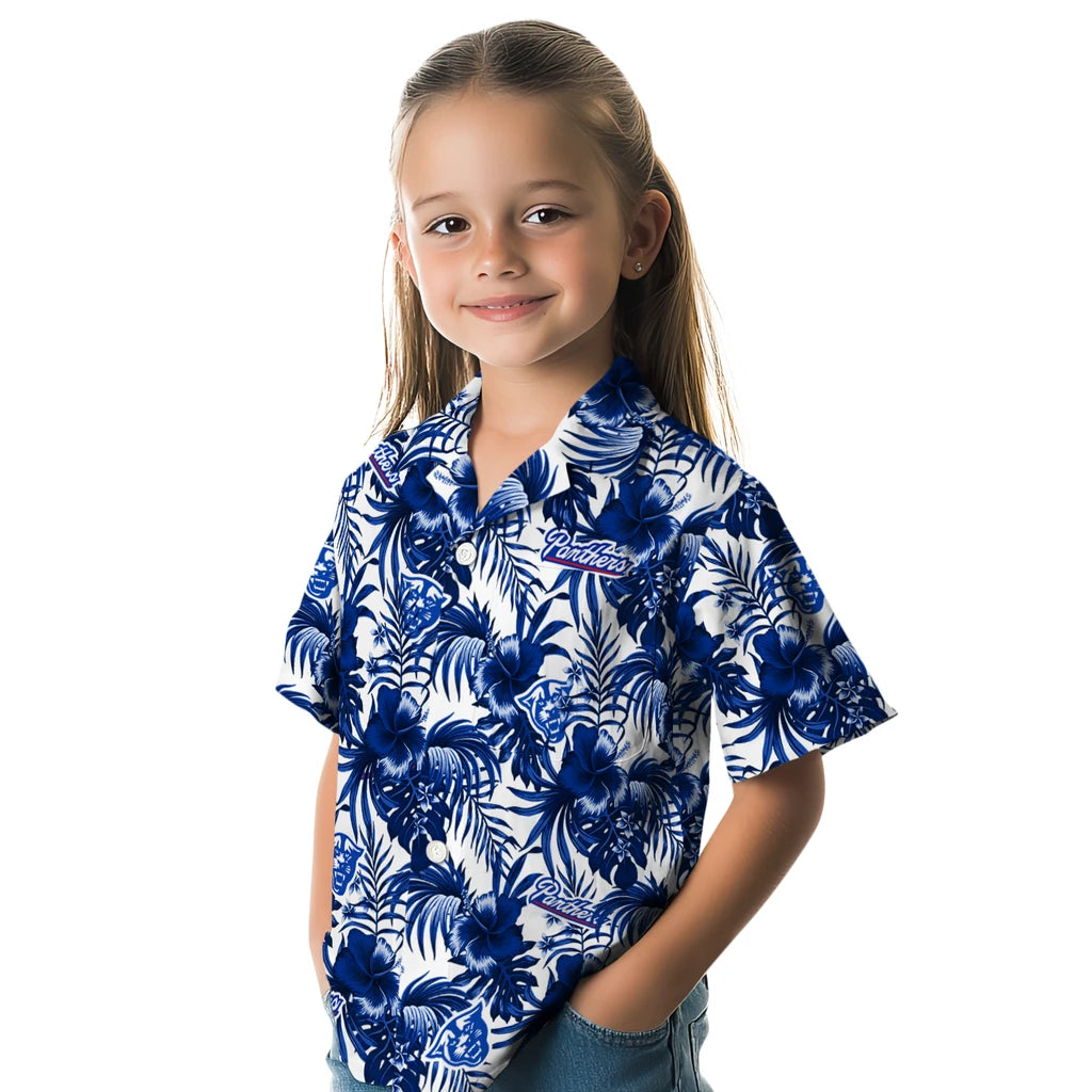 Georgia State Panthers Hawaiian Shirt - Hibiscus Exotic | Hula Hawaiian Shirts