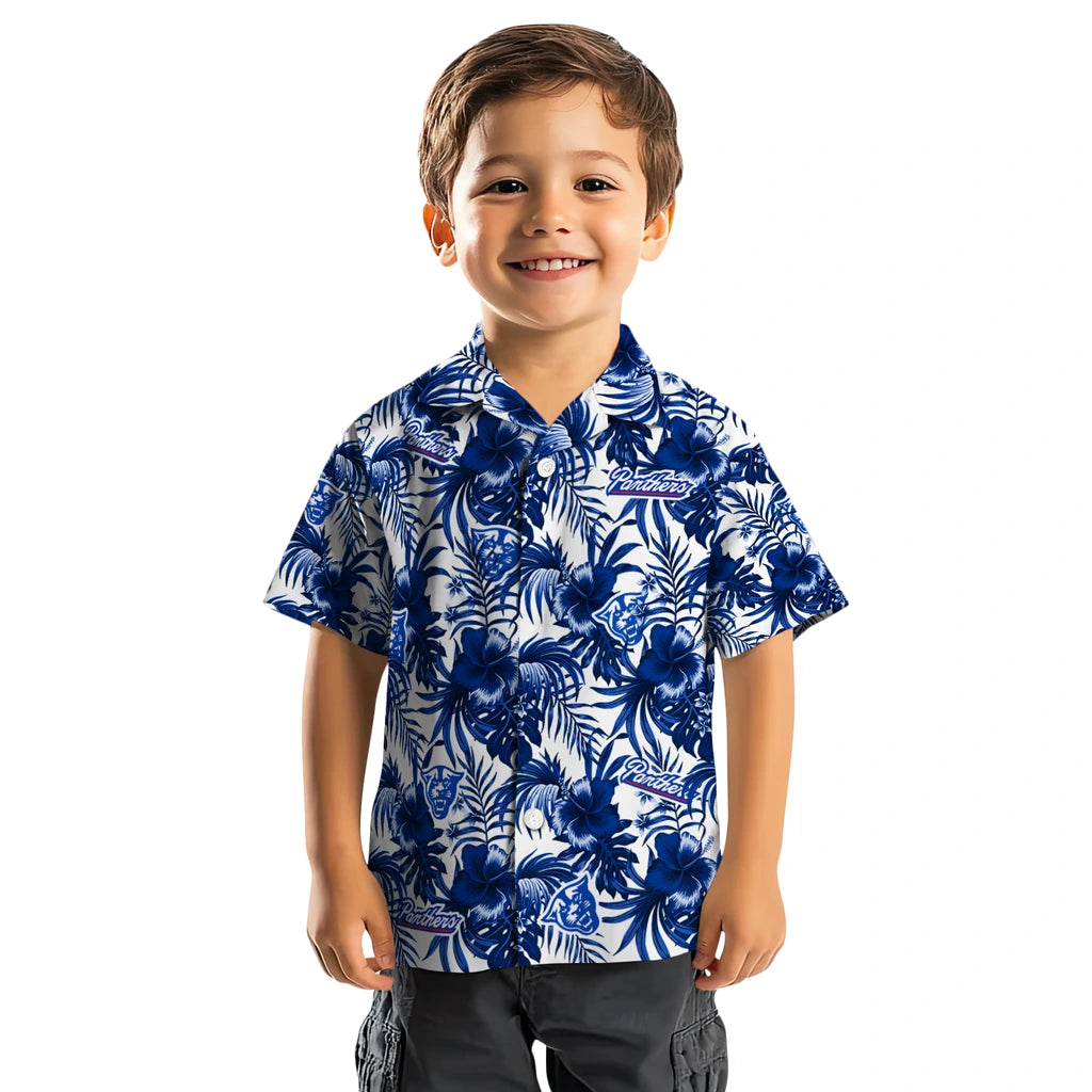 Georgia State Panthers Hawaiian Shirt - Hibiscus Exotic | Hula Hawaiian Shirts
