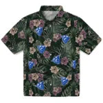 Georgia State Panthers Hawaiian Shirt - Hibiscus Leaves Pattern | Hula Hawaiian Shirts