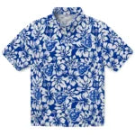 Georgia State Panthers Hawaiian Shirt - Hibiscus Motif | Hula Hawaiian Shirts