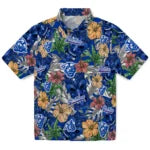 Georgia State Panthers Hawaiian Shirt - Hibiscus Tiki Jungle | Hula Hawaiian Shirts