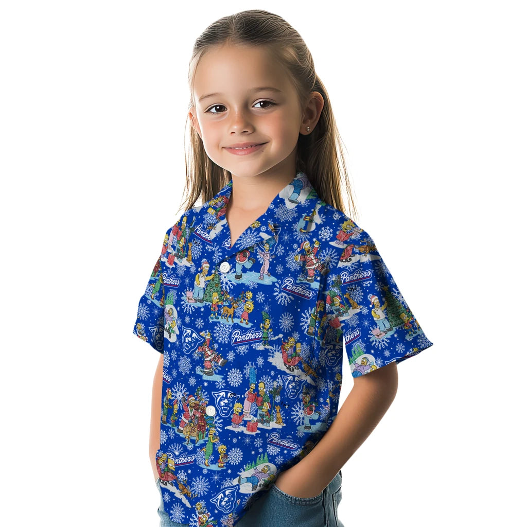 Georgia State Panthers Hawaiian Shirt - Simpsons Christmas | Hula Hawaiian Shirts