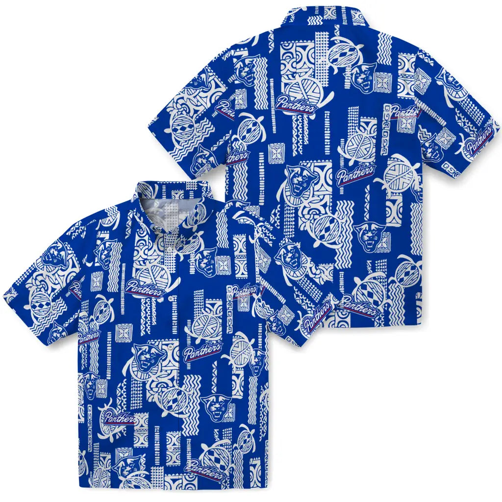 Georgia State Panthers Hawaiian Shirt - Turtle Lines | Hula Hawaiian Shirts