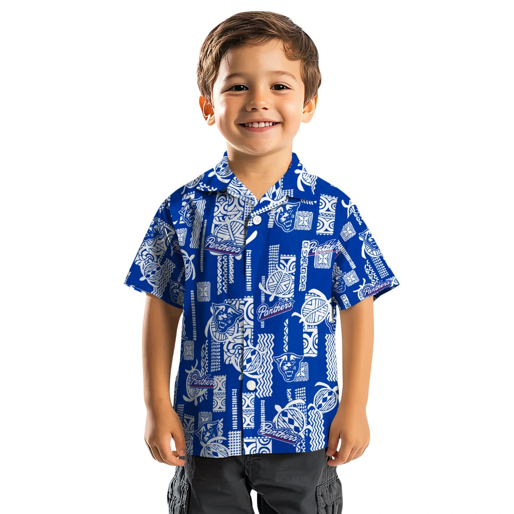 Georgia State Panthers Hawaiian Shirt - Turtle Lines | Hula Hawaiian Shirts