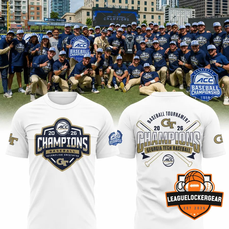 Georgia Tech Baseball 2026 ACC Baseball Championship T-Shirt - LeagueLockerGear