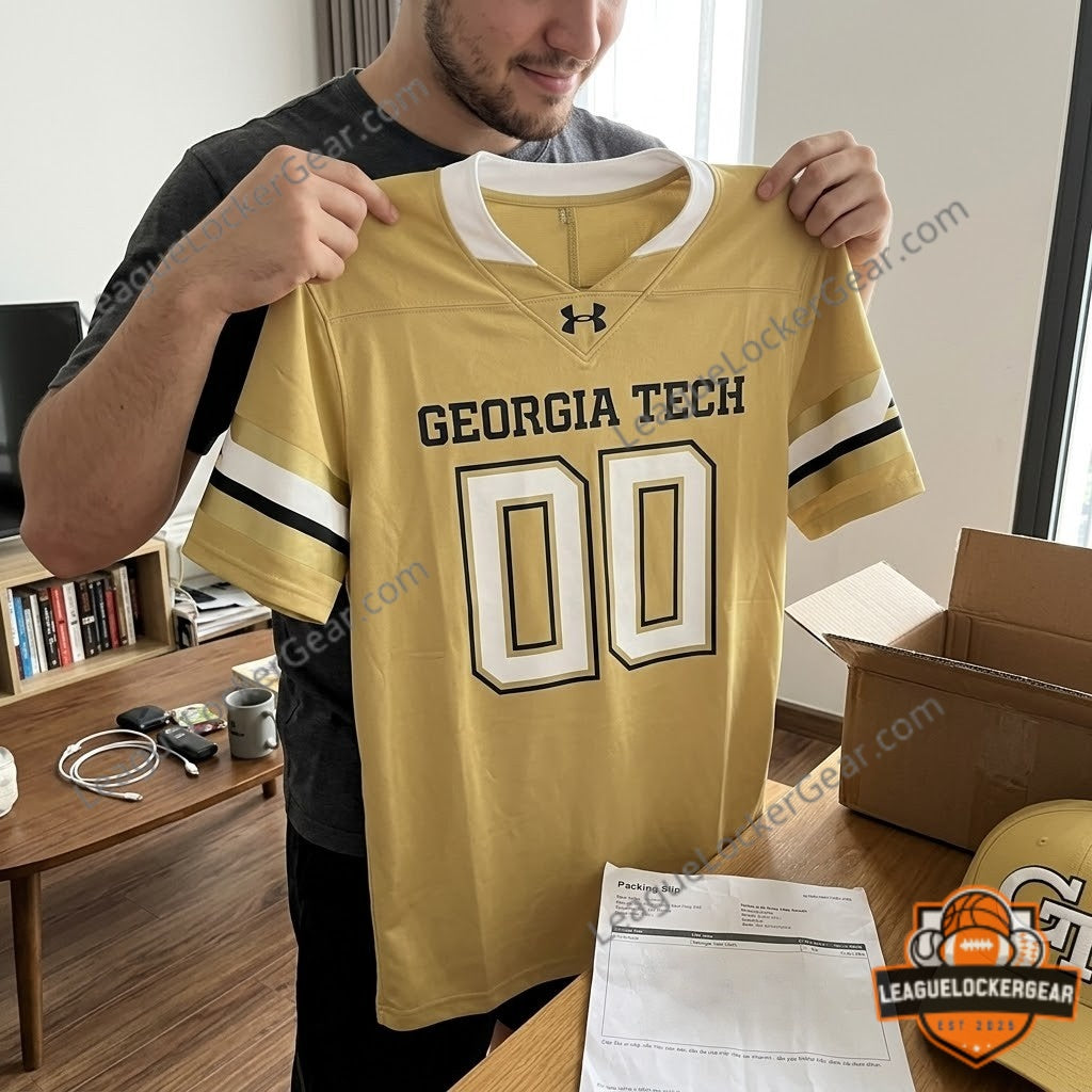Georgia Tech Personalized Football Jersey - LeagueLockerGear