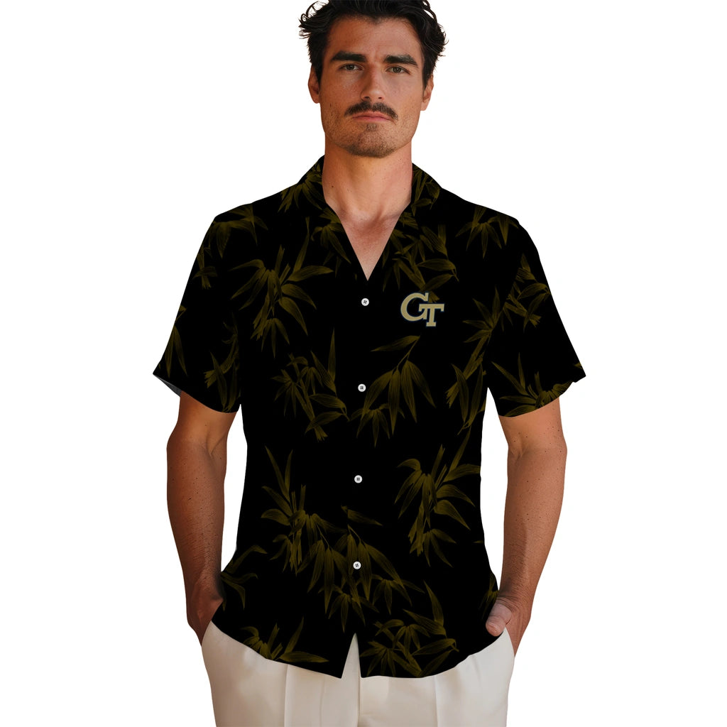 Georgia Tech Yellow Jackets Hawaiian Shirt - Bamboo Branches | Hula Hawaiian Shirts