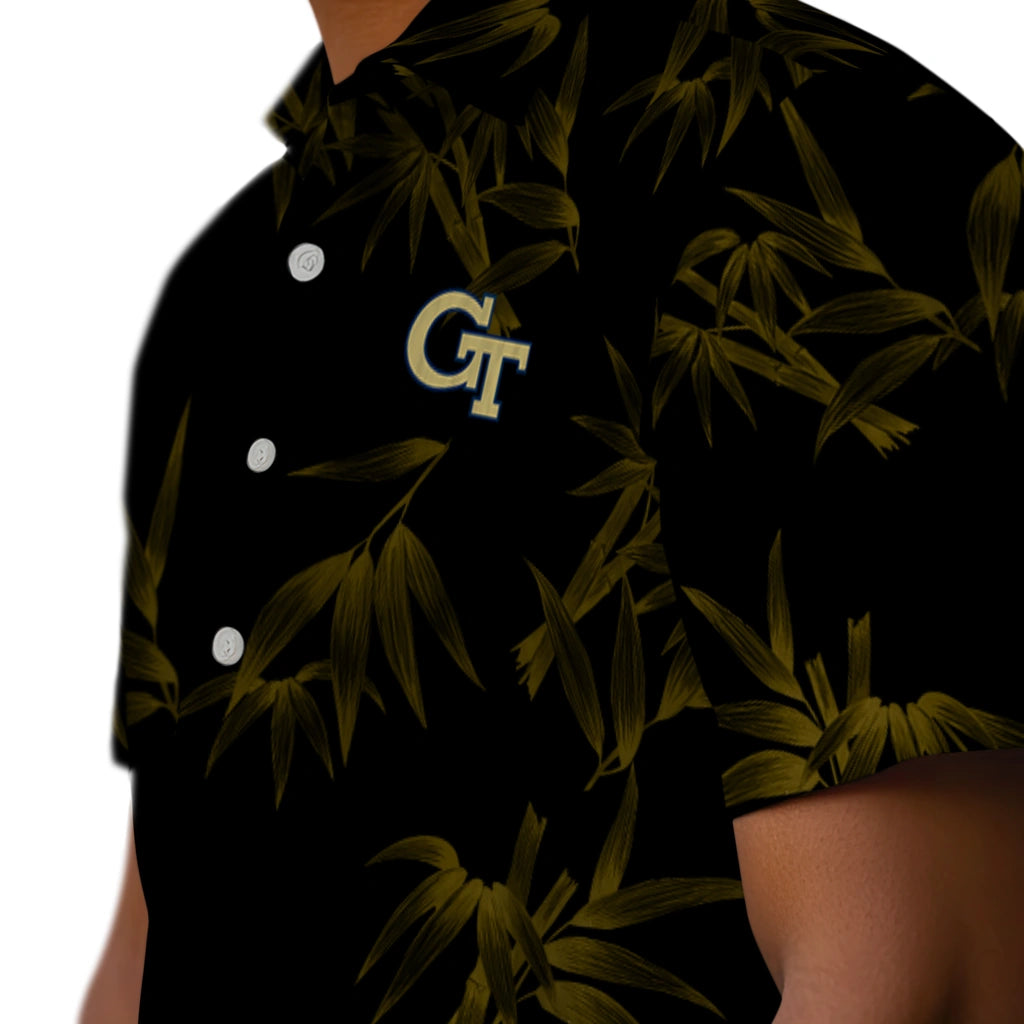 Georgia Tech Yellow Jackets Hawaiian Shirt - Bamboo Branches | Hula Hawaiian Shirts