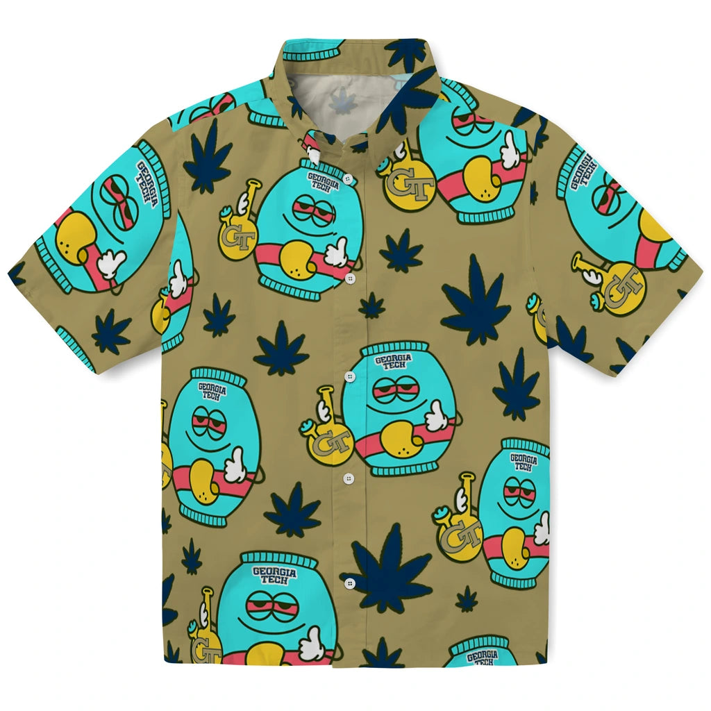 Georgia Tech Yellow Jackets Hawaiian Shirt - Chill Vibe | Hula Hawaiian Shirts