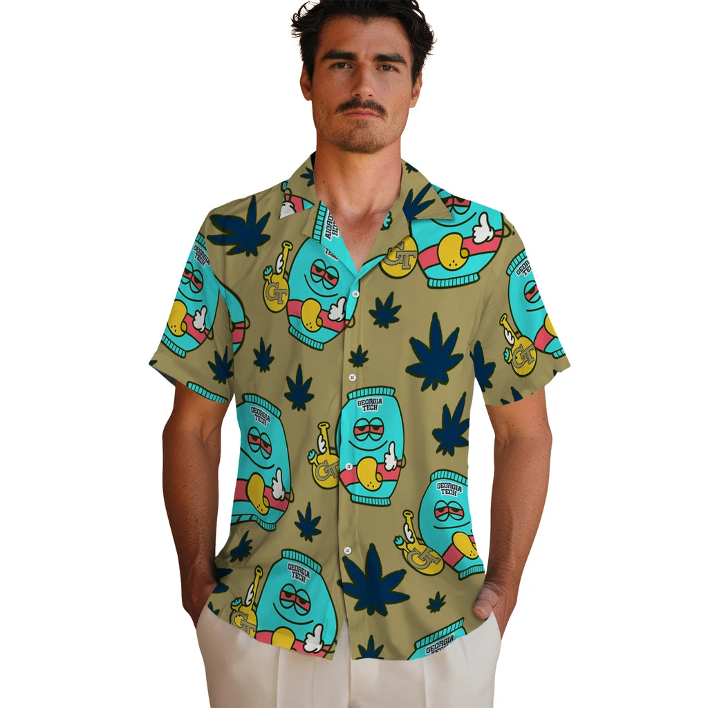 Georgia Tech Yellow Jackets Hawaiian Shirt - Chill Vibe | Hula Hawaiian Shirts