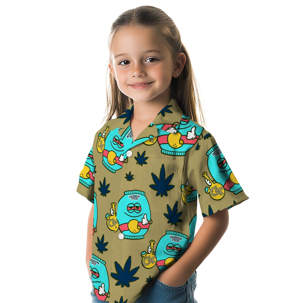 Georgia Tech Yellow Jackets Hawaiian Shirt - Chill Vibe | Hula Hawaiian Shirts