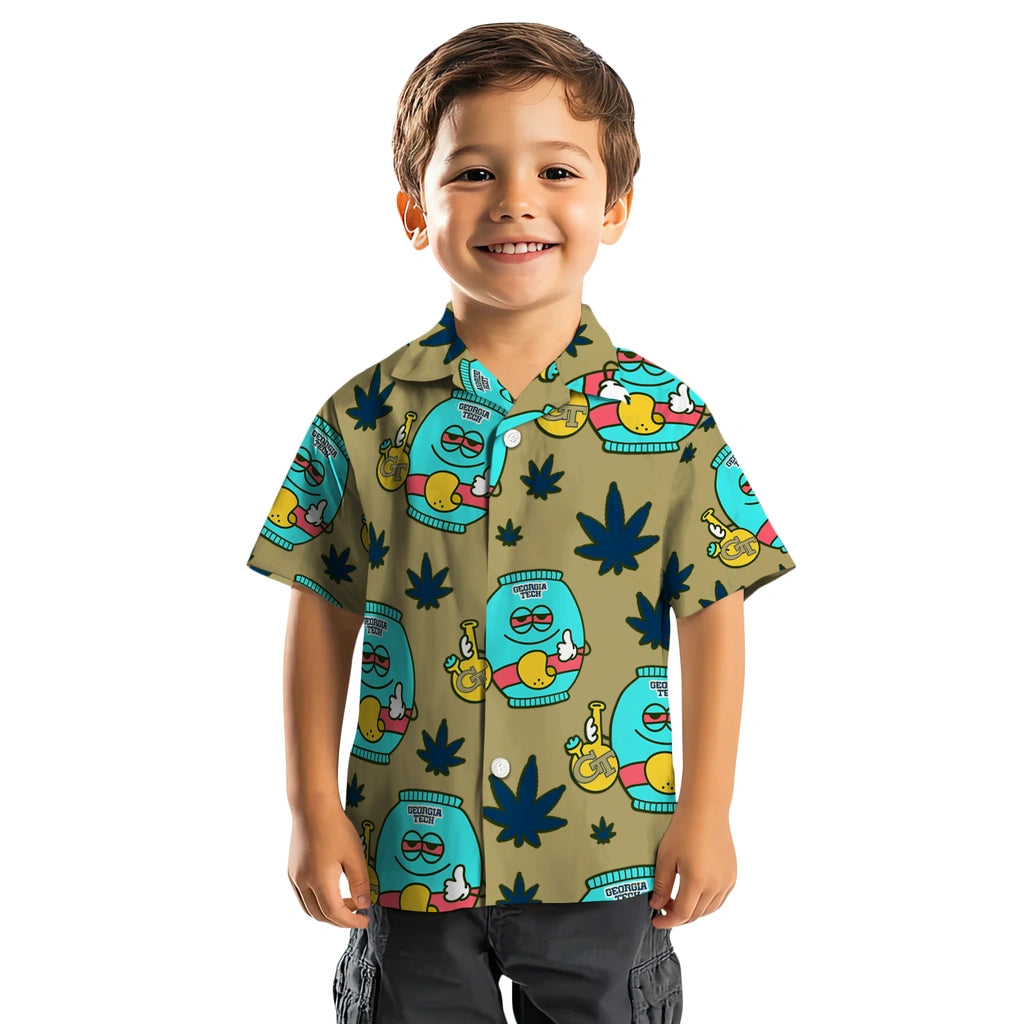 Georgia Tech Yellow Jackets Hawaiian Shirt - Chill Vibe | Hula Hawaiian Shirts
