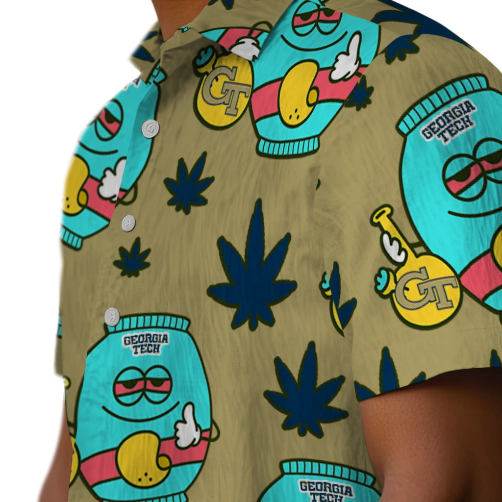 Georgia Tech Yellow Jackets Hawaiian Shirt - Chill Vibe | Hula Hawaiian Shirts