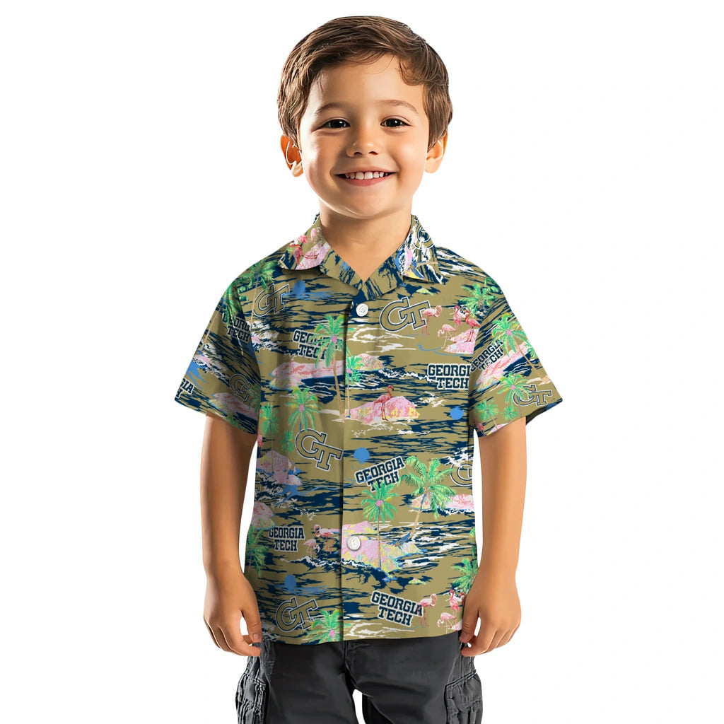 Georgia Tech Yellow Jackets Hawaiian Shirt - Hawaii Island | Hula Hawaiian Shirts