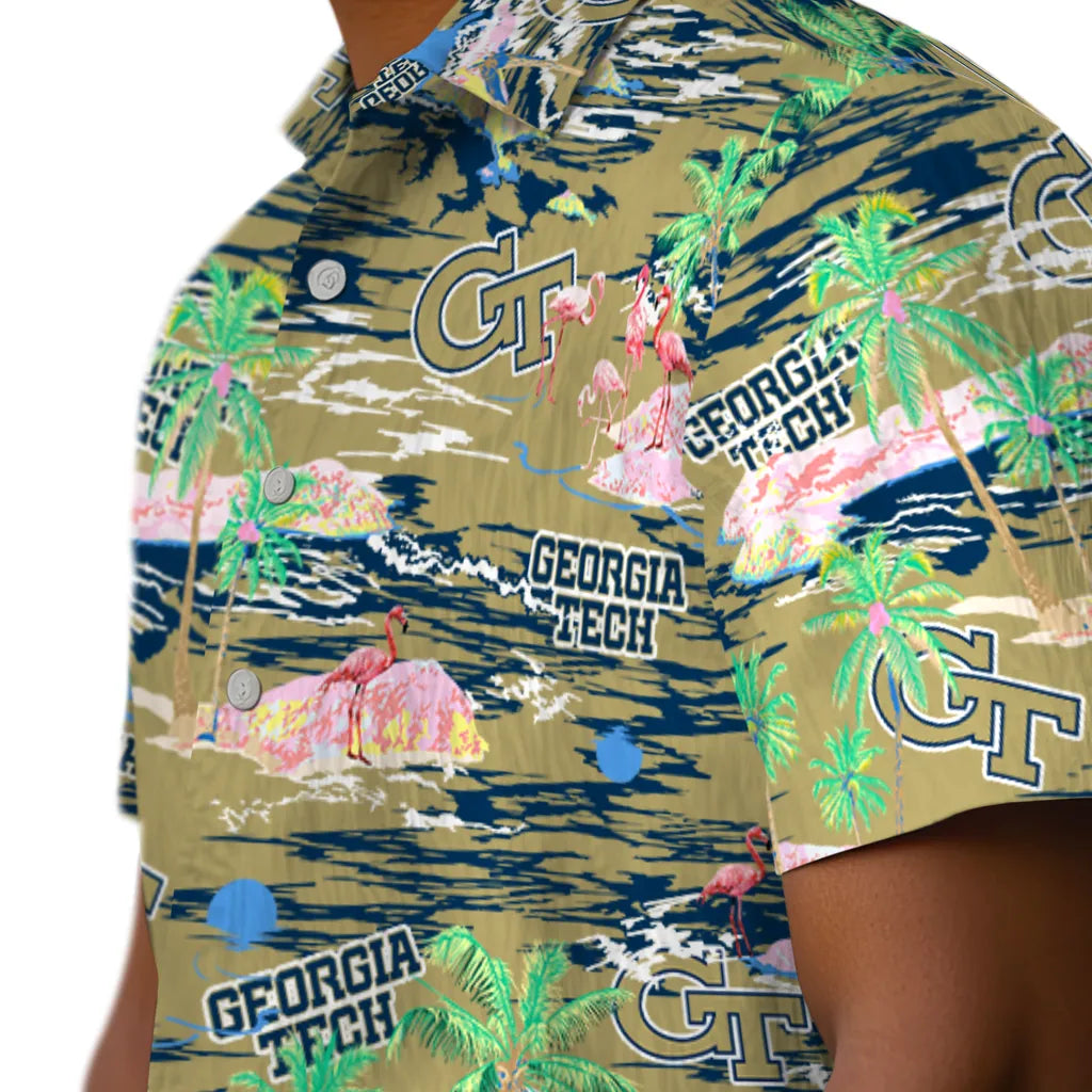 Georgia Tech Yellow Jackets Hawaiian Shirt - Hawaii Island | Hula Hawaiian Shirts