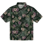 Georgia Tech Yellow Jackets Hawaiian Shirt - Hibiscus Leaves Pattern | Hula Hawaiian Shirts