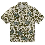Georgia Tech Yellow Jackets Hawaiian Shirt - Hibiscus Motif | Hula Hawaiian Shirts