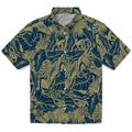Georgia Tech Yellow Jackets Hawaiian Shirt - Monstera Layer | Hula Hawaiian Shirts
