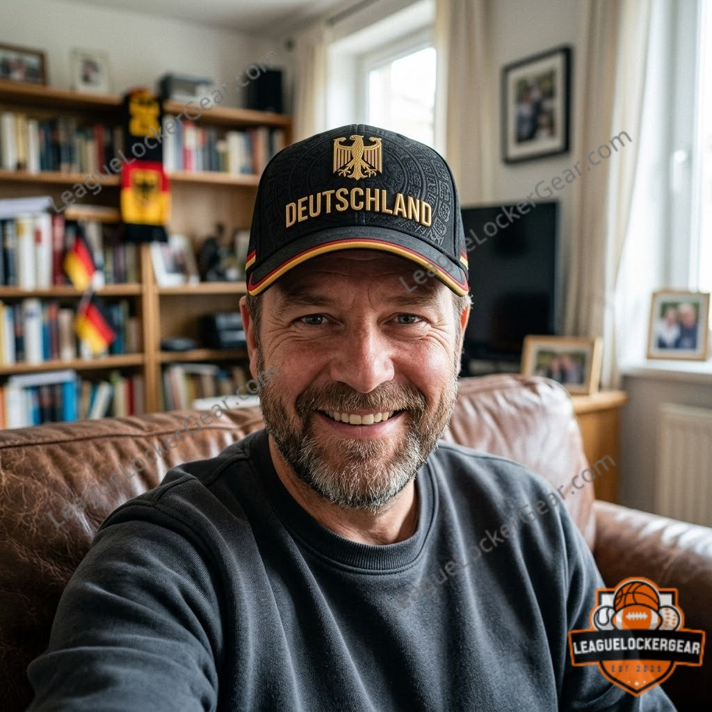 Germany Bundesadler Deutschland Flag Baseball Cap - LeagueLockerGear