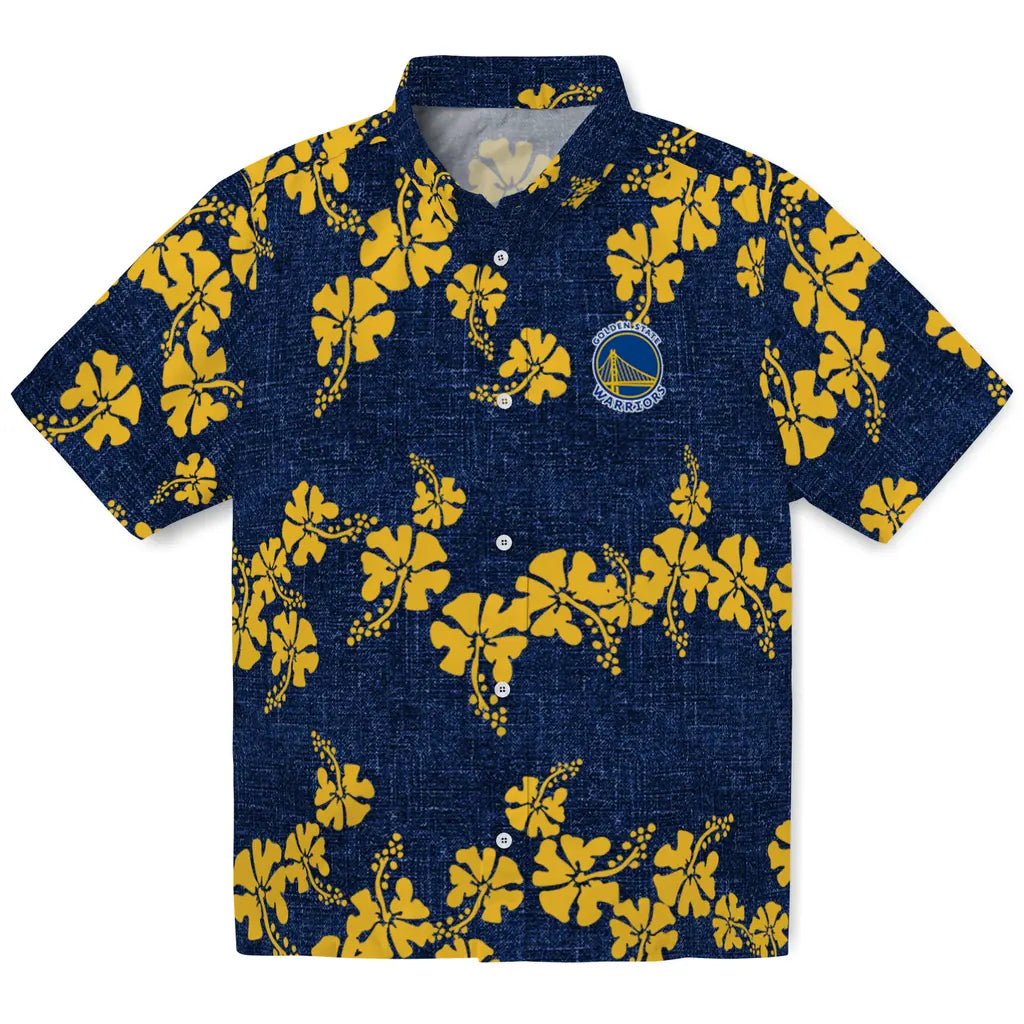 Golden State Warriors Hawaiian Shirt - 50th State Flower | Hula Hawaiian Shirts