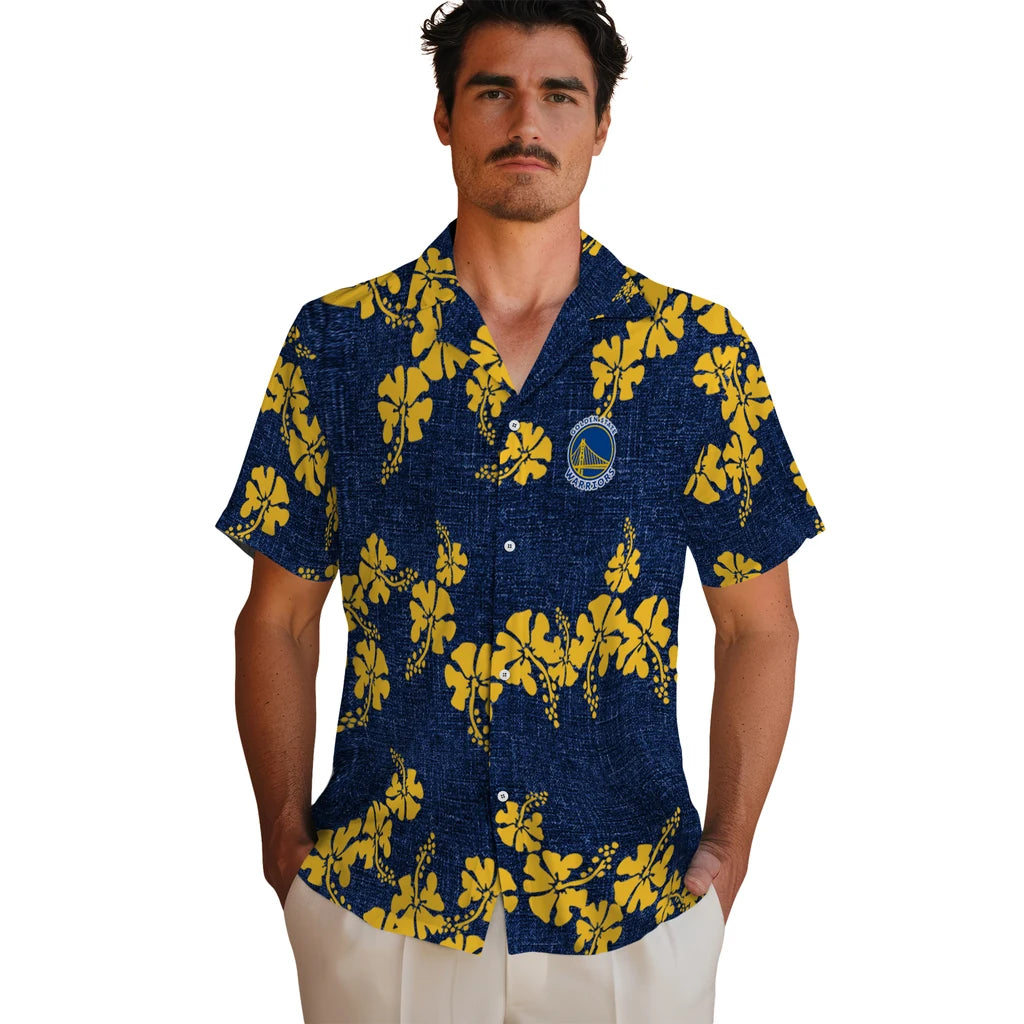 Golden State Warriors Hawaiian Shirt - 50th State Flower | Hula Hawaiian Shirts