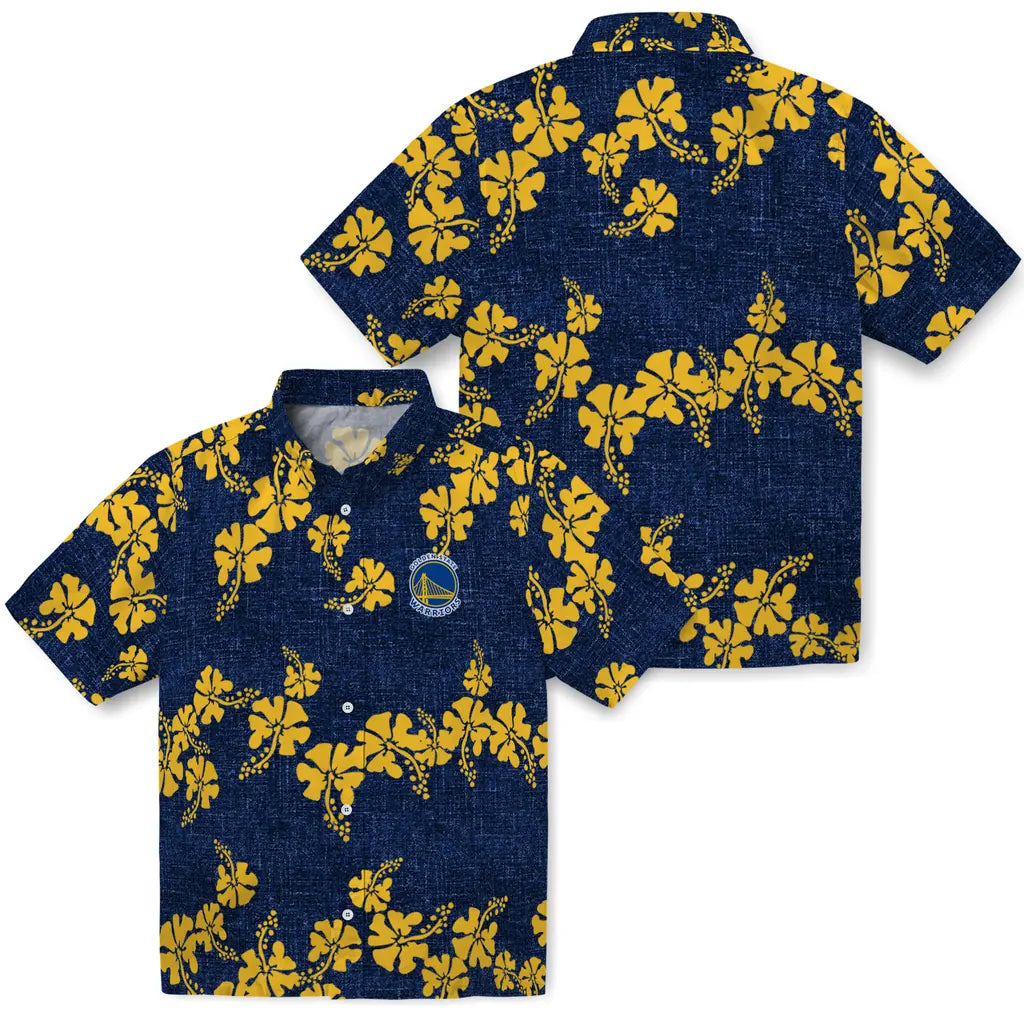 Golden State Warriors Hawaiian Shirt - 50th State Flower | Hula Hawaiian Shirts