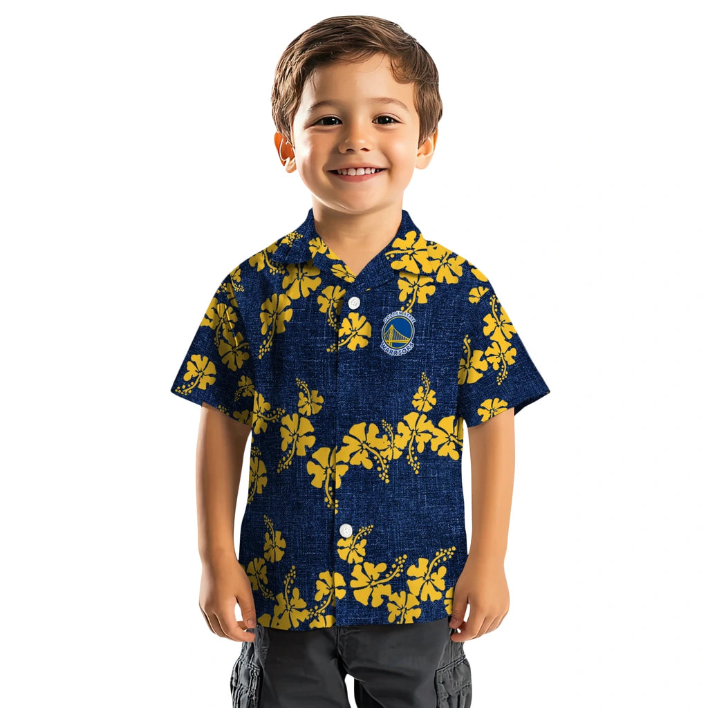 Golden State Warriors Hawaiian Shirt - 50th State Flower | Hula Hawaiian Shirts