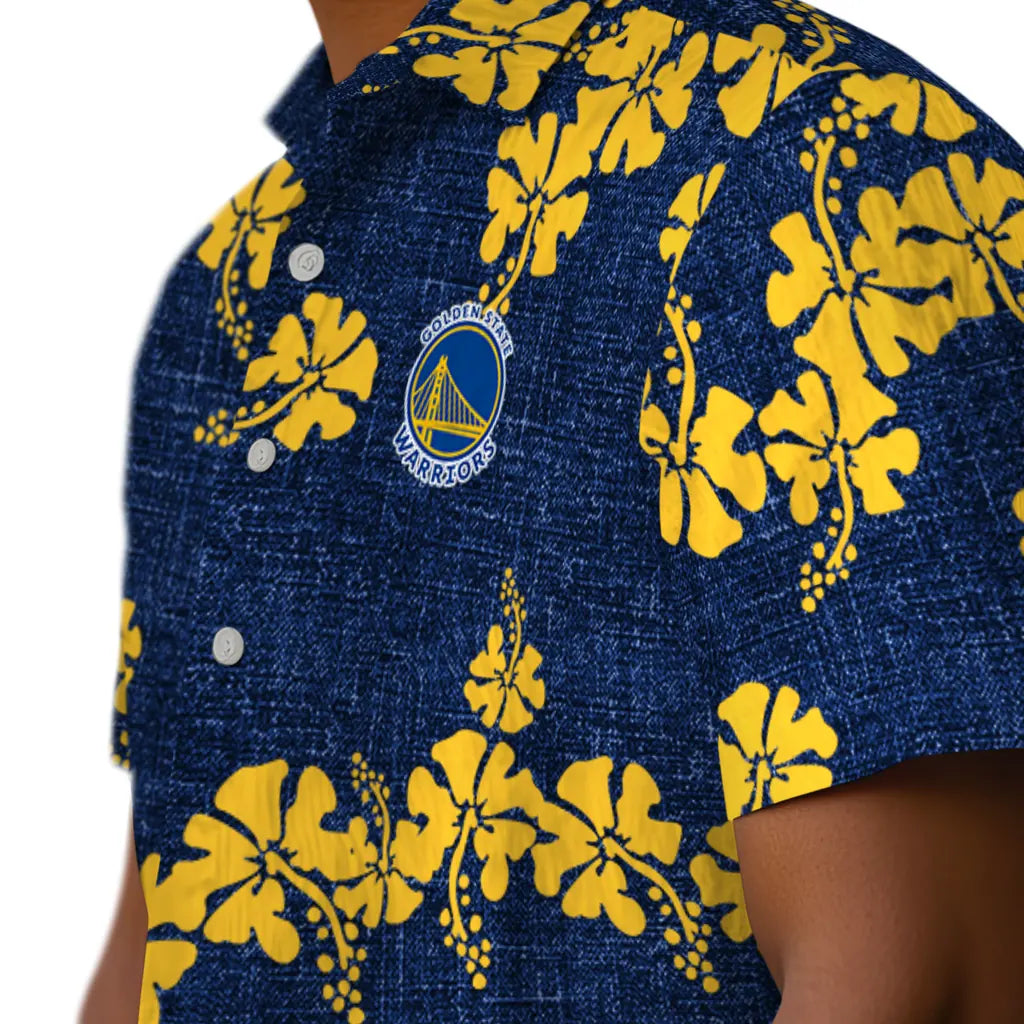 Golden State Warriors Hawaiian Shirt - 50th State Flower | Hula Hawaiian Shirts