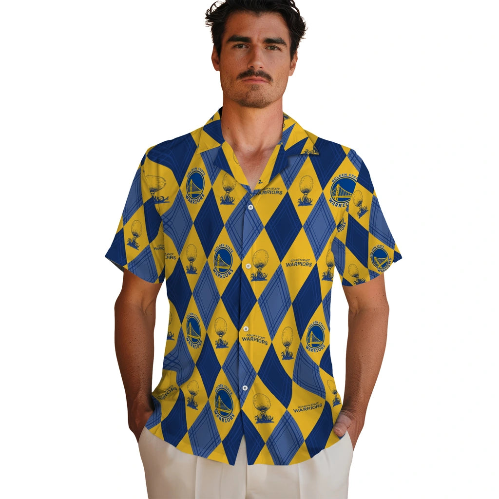 Golden State Warriors Hawaiian Shirt - Golfing Plaid | Hula Hawaiian Shirts