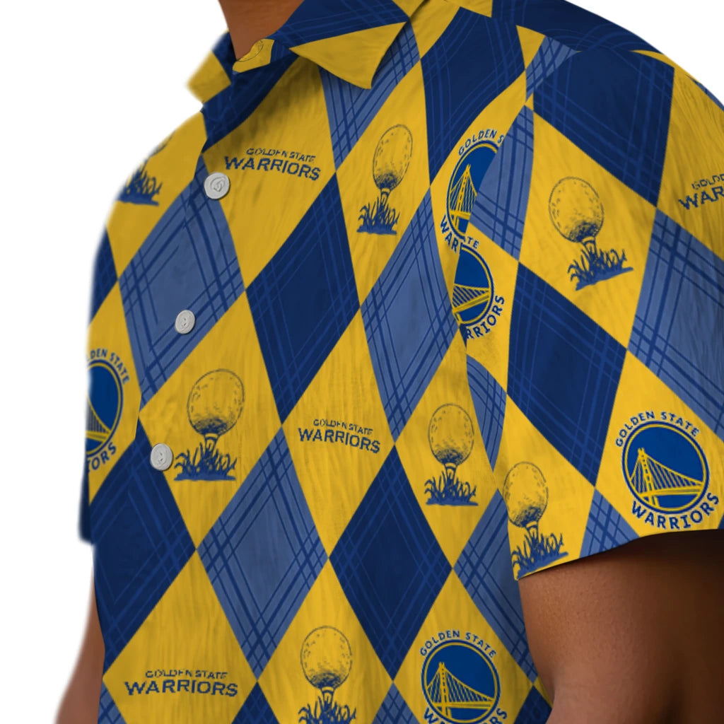 Golden State Warriors Hawaiian Shirt - Golfing Plaid | Hula Hawaiian Shirts