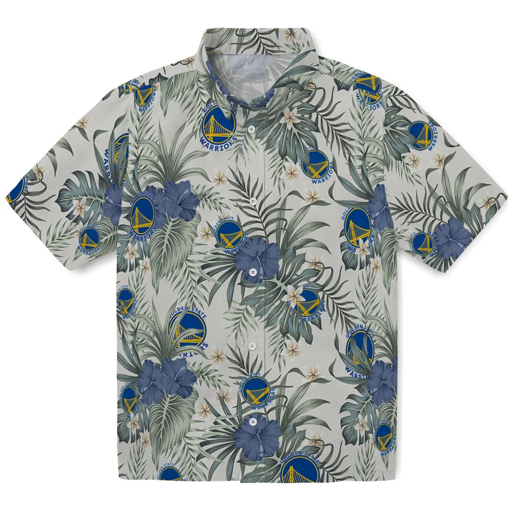 Golden State Warriors Hawaiian Shirt - Hibiscus Designs | Hula Hawaiian Shirts