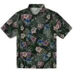 Golden State Warriors Hawaiian Shirt - Hibiscus Leaves Pattern | Hula Hawaiian Shirts
