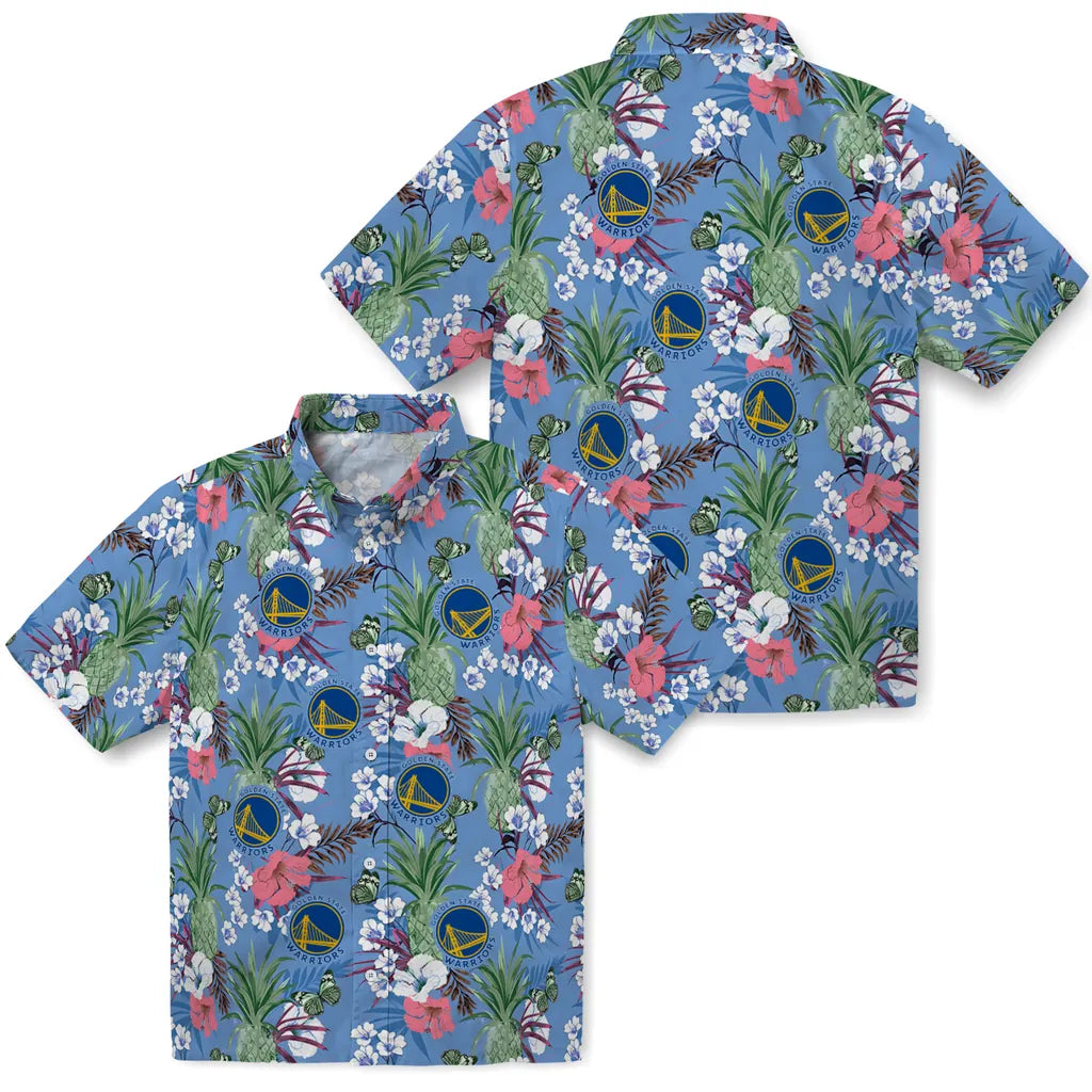Golden State Warriors Hawaiian Shirt - Pineapple Bouquet | Hula Hawaiian Shirts