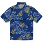Golden State Warriors Hawaiian Shirt - Wave Palm | Hula Hawaiian Shirts