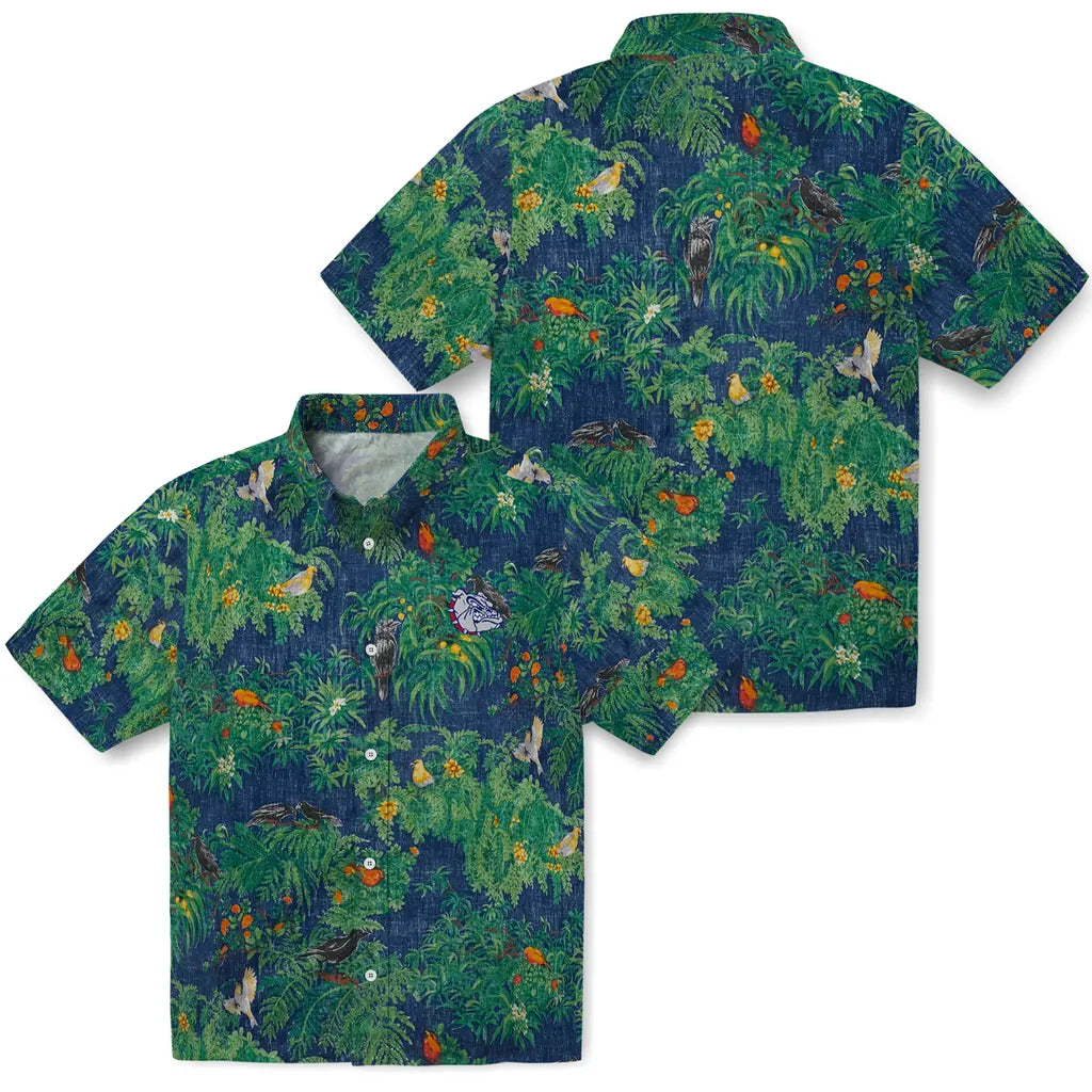 Gonzaga Bulldogs Hawaiian Shirt - Bird Canopy | Hula Hawaiian Shirts