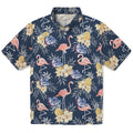 Gonzaga Bulldogs Hawaiian Shirt - Flamingo Hibiscus | Hula Hawaiian Shirts