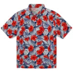 Gonzaga Bulldogs Hawaiian Shirt - Hibiscus Fiesta | Hula Hawaiian Shirts