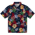 Gonzaga Bulldogs Hawaiian Shirt - Hibiscus Tiki Jungle | Hula Hawaiian Shirts